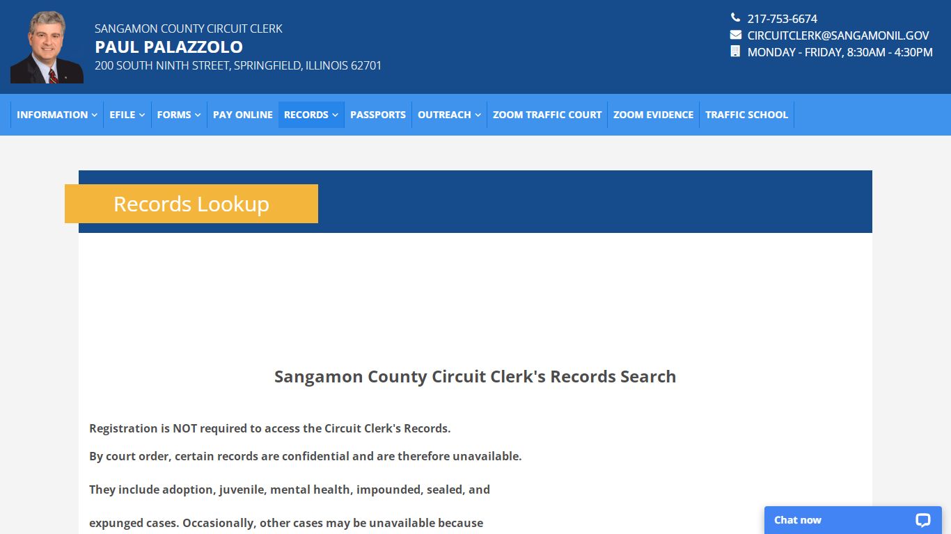 Sangamon County Circuit Clerk Records Lookup