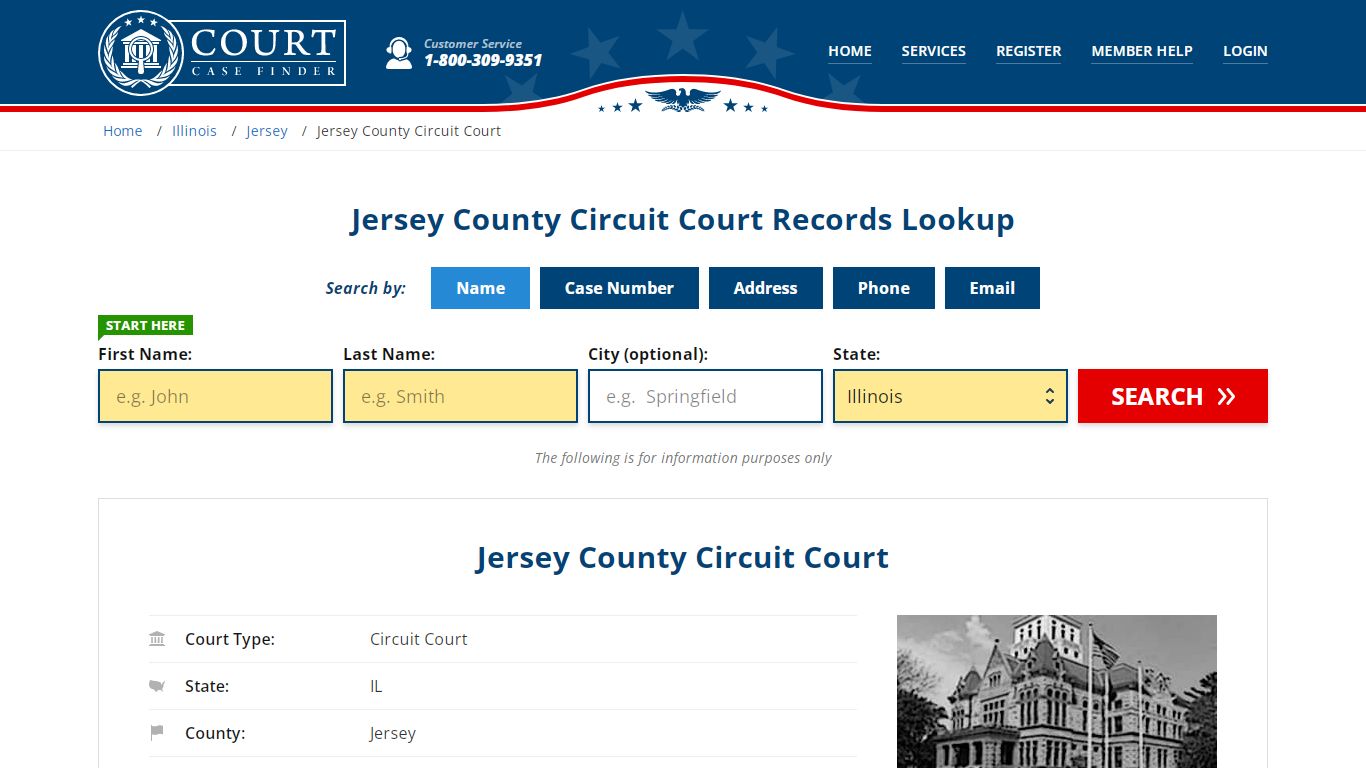 Jersey County Circuit Court Records Lookup - CourtCaseFinder.com